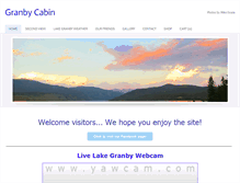 Tablet Screenshot of granbycabin.com